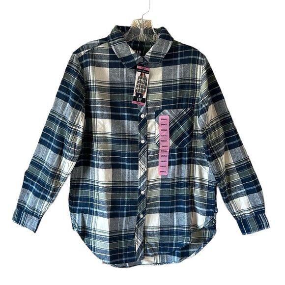 NEW Gap Relaxed Fit Flannel Shirt - Picture 1 of 5